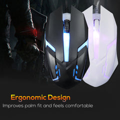 104 Keys Circular KeyCap Backlit Gaming Keyboard and Mouse Combo