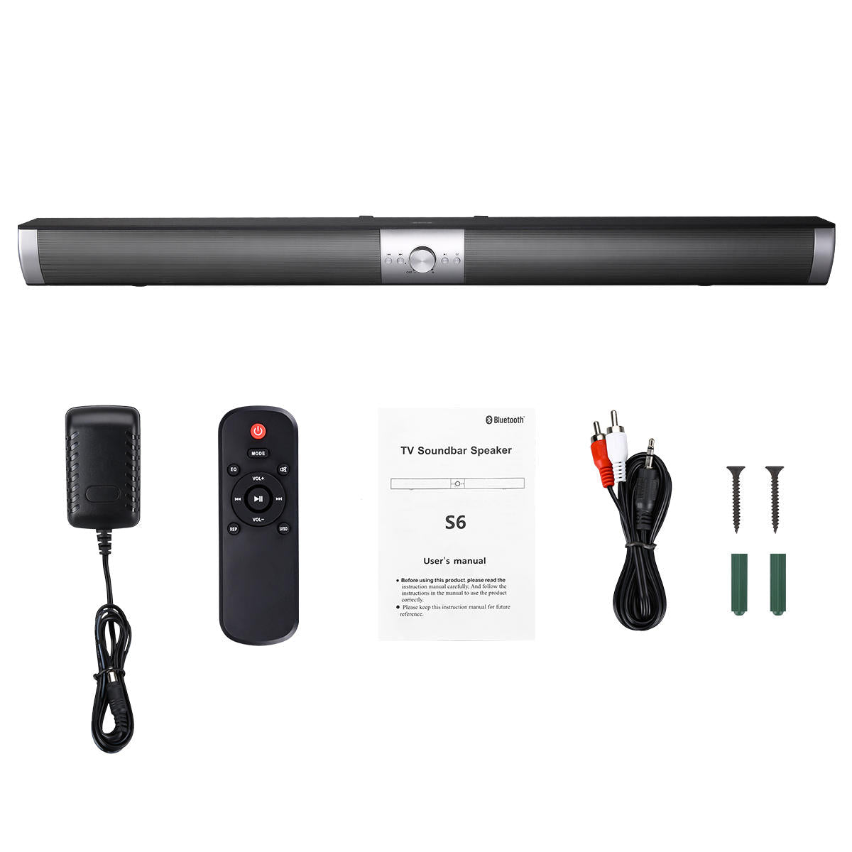 Portable Wireless Bluetooth NFC Speaker Stereo Soundbar Remote Control Wall Mountable Subwoofer for TV PC DVD
