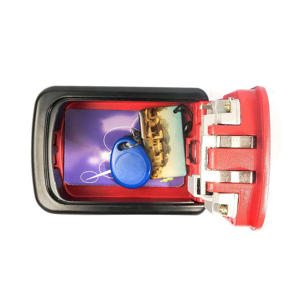 Aluminum Alloy Password Box Wall Mounted Key Lock Box 4 Digit Code Combination Key Storage Lock Box for Realtor Construction Room Escape
