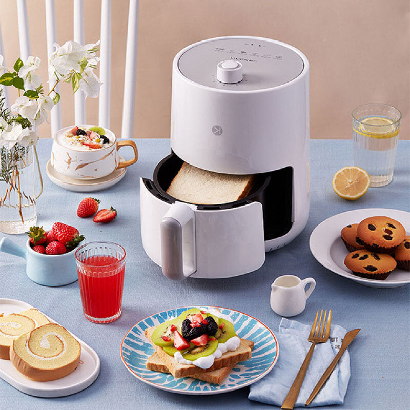 Air Fryer 900W 1.5L Oil Free Electric Air Oven Cooker Mechanical Knob Easy Operation Design