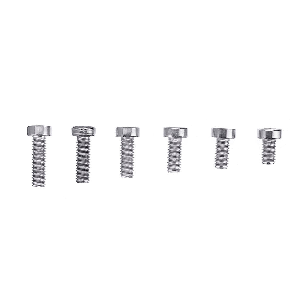 90Pcs M6 Hex Socket Thin Cap Head Low P rofile 304 Stainless Steel Screw Bolts Set 10-20mm