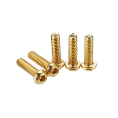50Pcs Titanium Plated M2 Hex Socket Button Head Screws Alloy Steel 12.9 Grade Screw Bolt M2*8