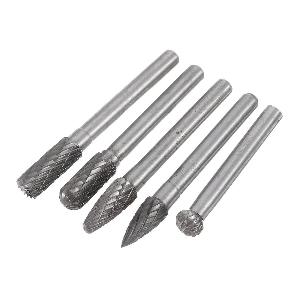 5Pcs 60x8mm Tungsten Steel Rotary File Set Grinding Head Rasp Burrs Abrasive Tool