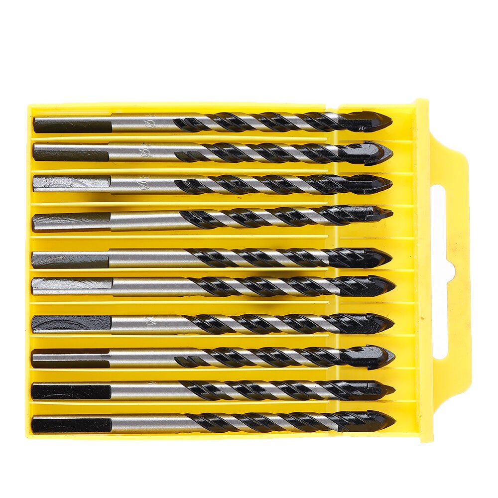 10pcs 6mm 8mm Hole Saw Cutter Triangle Twist Drill Bit Concrete Glass Ceramics Tile Marble Drill Bit