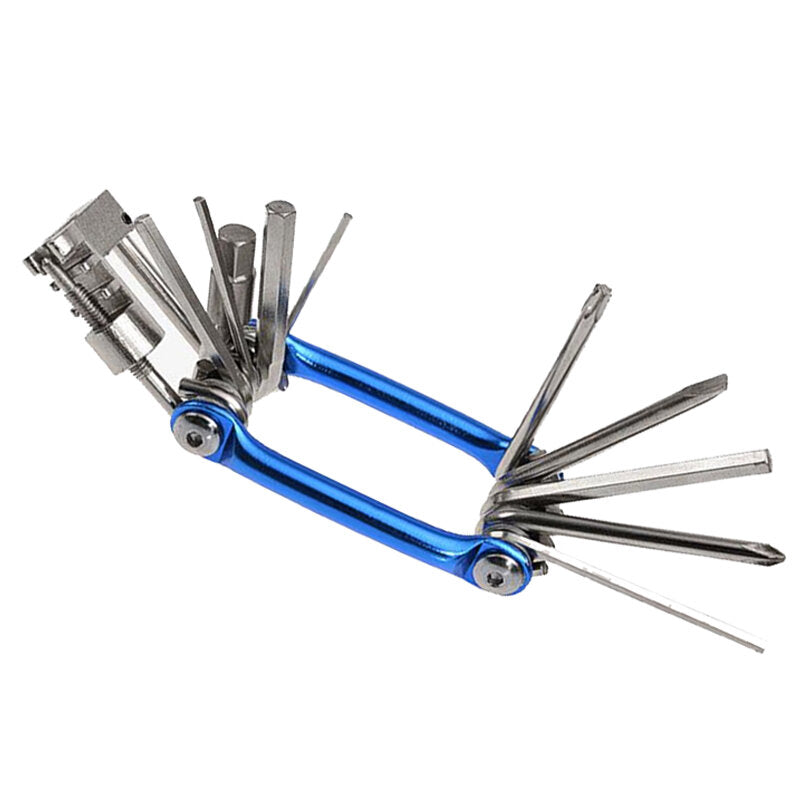 11-in-1 Bicycle Repair Tools Kit Multifunction Hex Spoke Cycling Screwdrivers Tools Tyres Lever Allen Wrench MTB Bike Tools