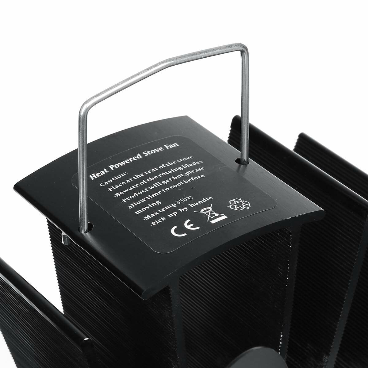 4 Blades Fireplace Fan Stove Fan Heated Fan Heat Powered Eco Fan
