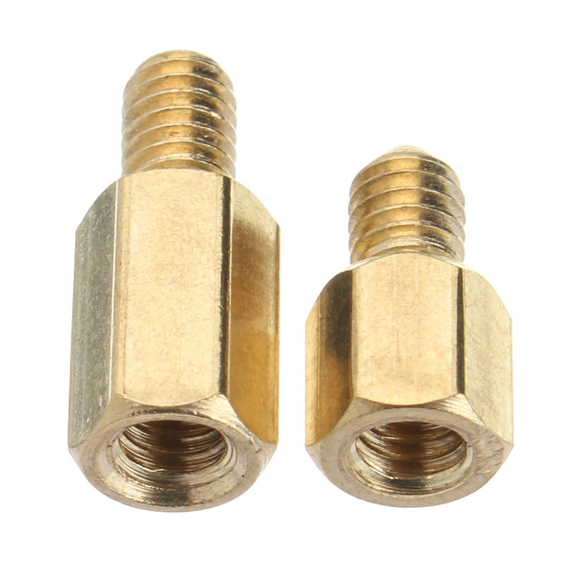 M4BH1 100Pcs M4 Male-Female Brass Hex Standoffs Support Spacer Pillar Screw for PCB Board