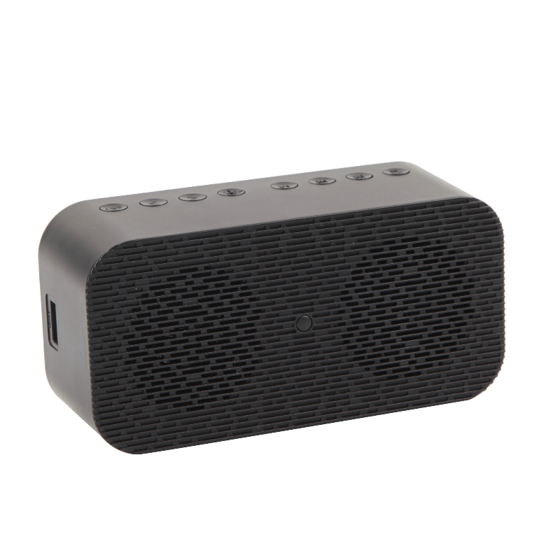 Bluetooth Speaker Mini Alarm Clock Time LED Display Light Wireless Subwoofer Music Player