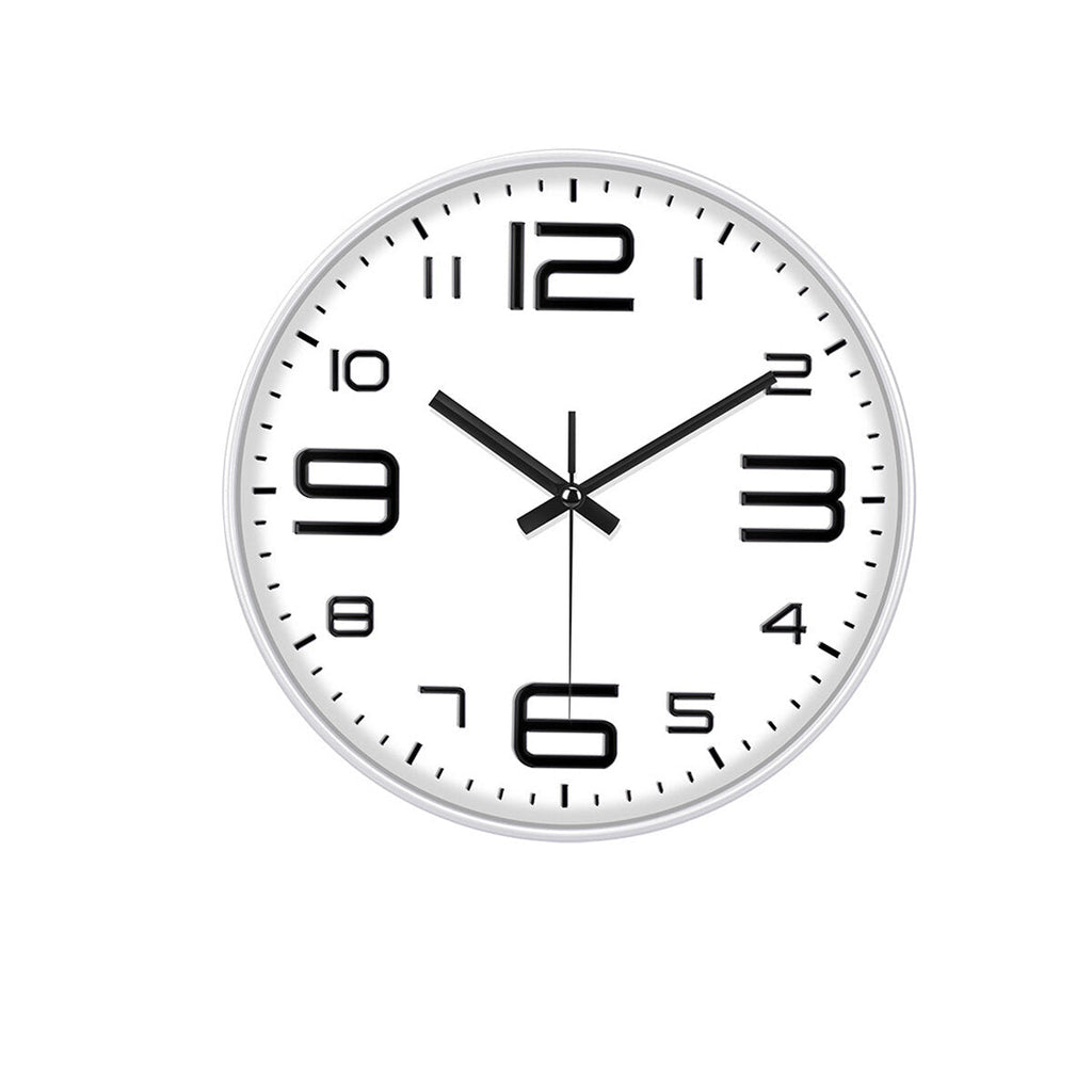 Black/Golden 12inch/30cm Wall Clock Silent ABS Wall Clocks