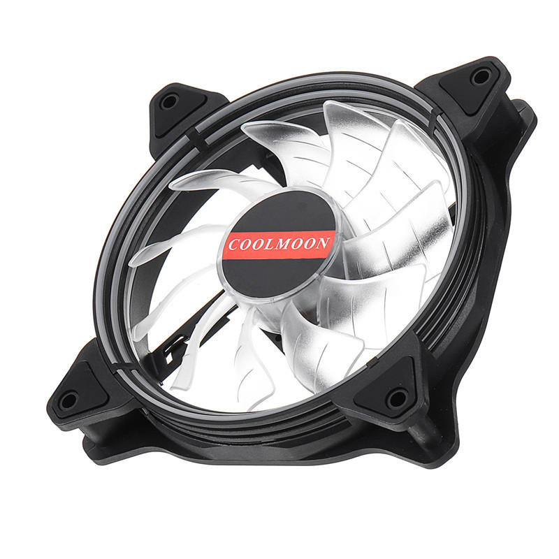 12CM 6 Pin 12 Modes Adjustable Colorful RGB LED Silent Computer Case Cooling Fan for PC Computer Case