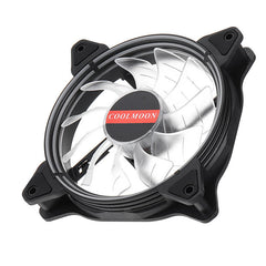 12CM 6 Pin 12 Modes Adjustable Colorful RGB LED Silent Computer Case Cooling Fan for PC Computer Case