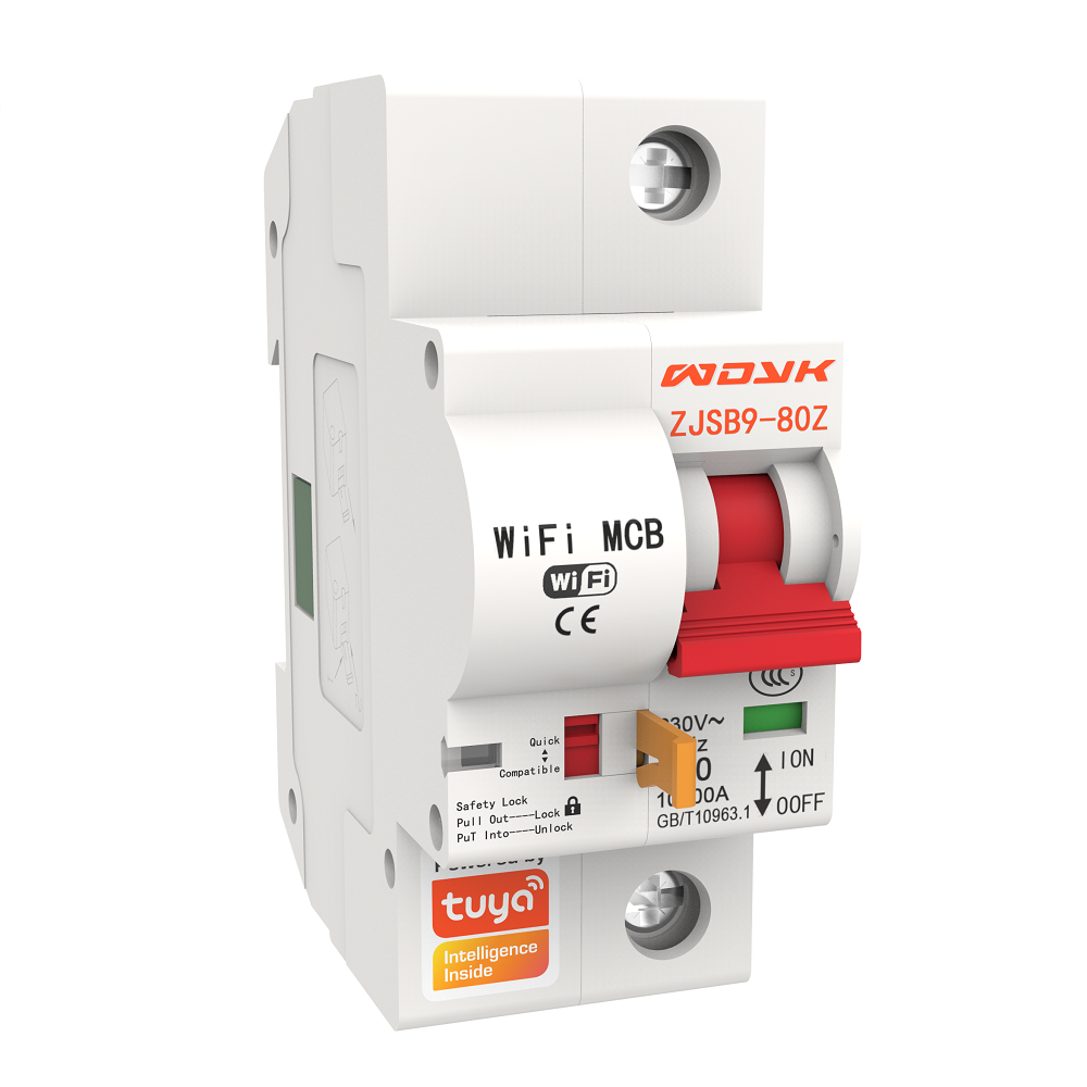 1P WiFi Smart Circuit Breaker Overload Short-circuit Protection Works with Alexa Google Home