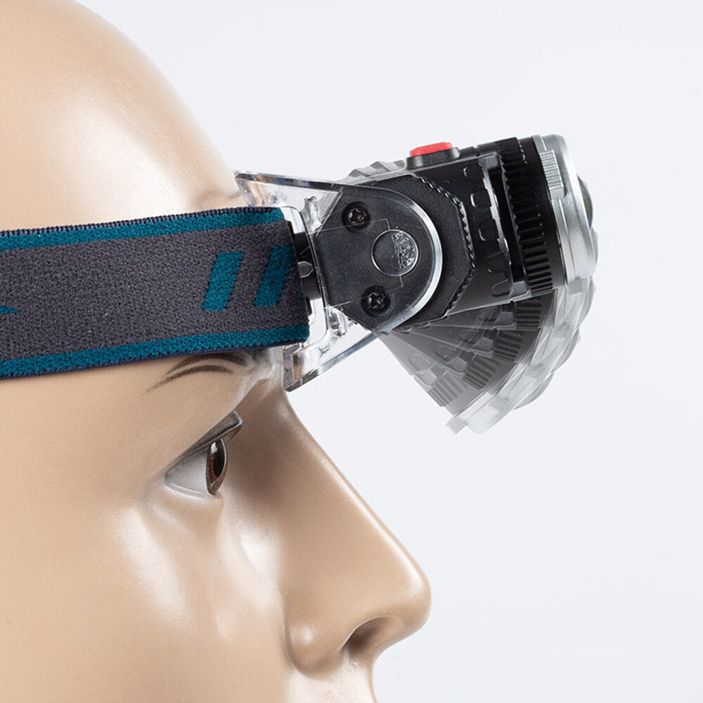 Induction LED Headlamp Super Bright Zoomable 4 Modes USB Rechargeable Work Light Flashlight with Magnet