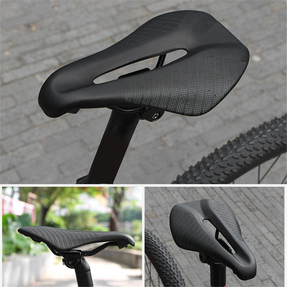 Bicycle Saddle Carbon fiber+Leather Breathable Comfort Lightweight
