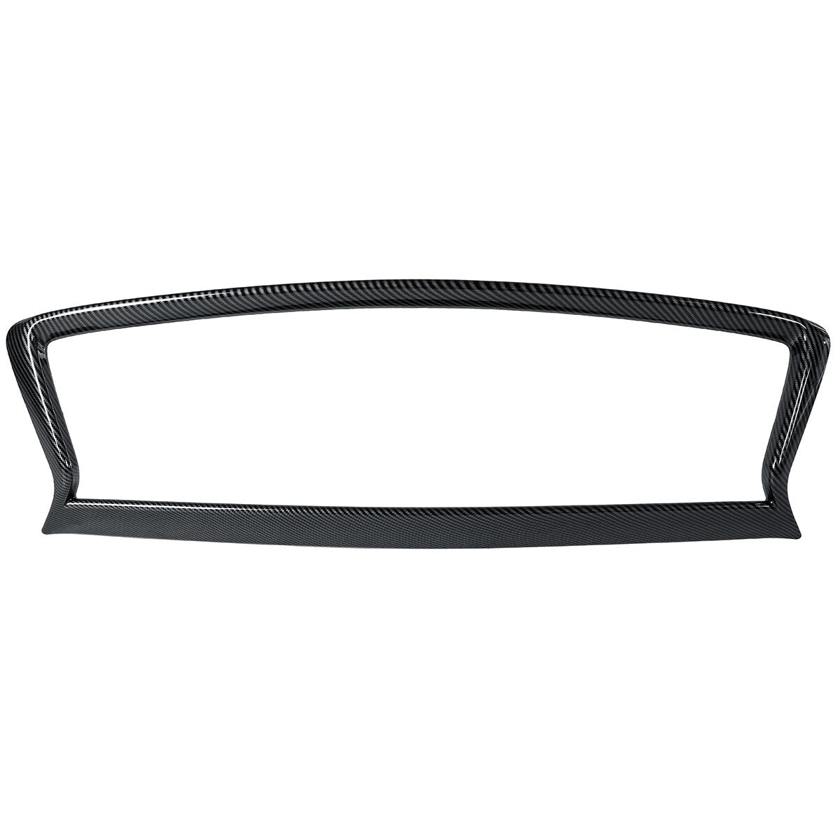 Carbon Fiber Color Front Side Car Grill Outline Trim Cover Overlay