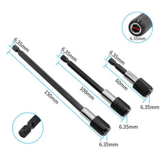8PCS 1/4 Inch 105 Degree Right Angle Drill Bit + Extension Bar Hex Shank Screwdriver Bit Holder+Impact Socket Square Nut Driver Bit+Flexible Bit