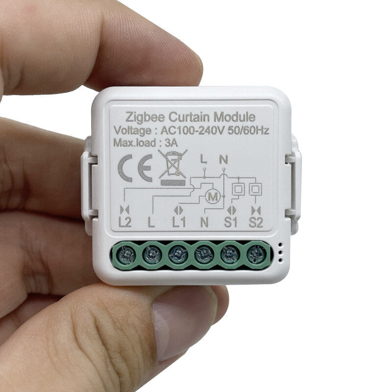 Smart Curtain On-off Module APP Remote Control Timing Switch Compatible with Amazon Alexa /Google Home
