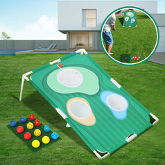 Golf Chipping Practice Board With Net Golf Pitching Cages Mats Kit Set Golf Training Aids for Indoor Outdoor