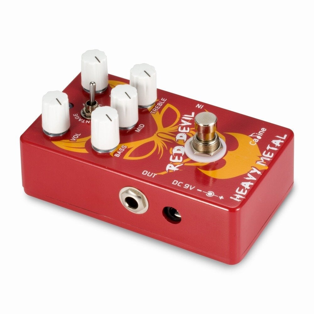 Heavy Metal Guitar Pedal Aluminum Alloy Housing Red Devil Delay Pedal True Bypass Design Guitar Accessories