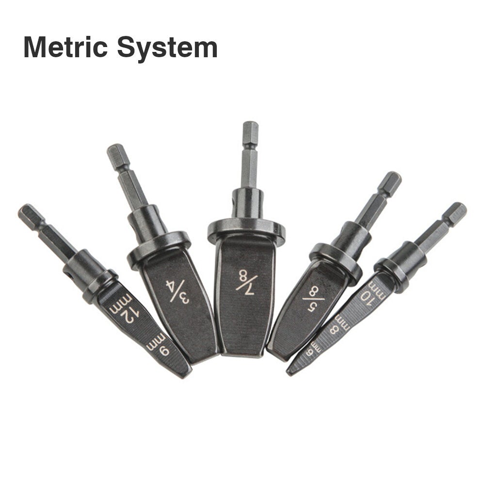 5pcs Swaging Tool Pipe Expander Tube Expander Household Drill Bit Set