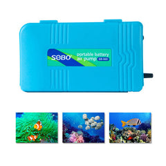 Waterproof Portable Oxygen Air Pump for Fish Tank Aquarium Accessories with Soft Tube Air Stone