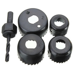 4pcs 32/38/44/54mm Hole Saw Cutter with Mandrel Wood Working Drill Bit