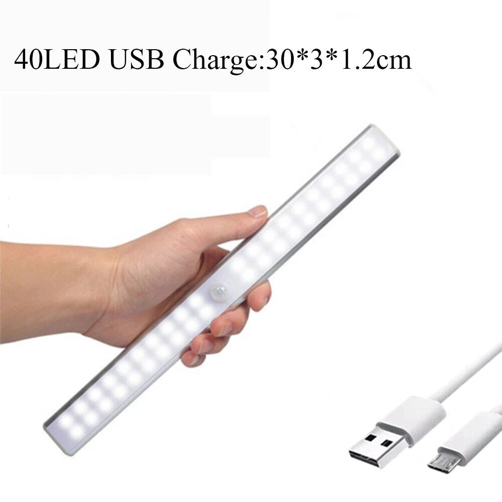 Wireless LED Cabinet Night Light Motion Sensor Light Closet Night Lamp for Kitchen Bedroom Staircase Lighting