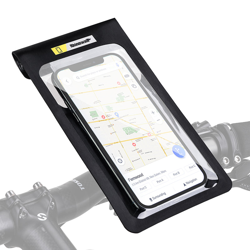 Bicycle Phone Bag Waterproof Touch Screen Navigation 360° Rotatable Cycling