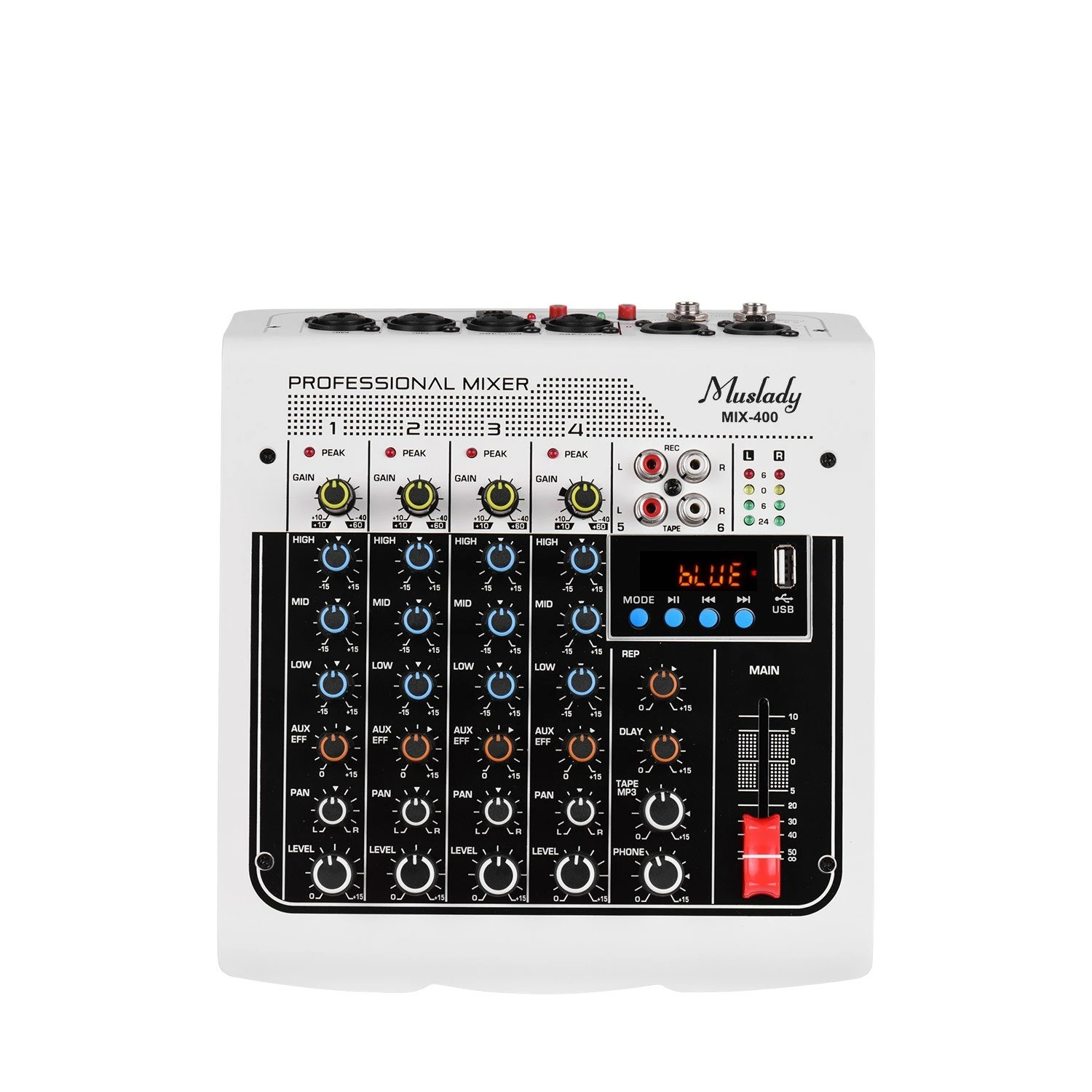 6-Channel Audio Mixer Mixing Console