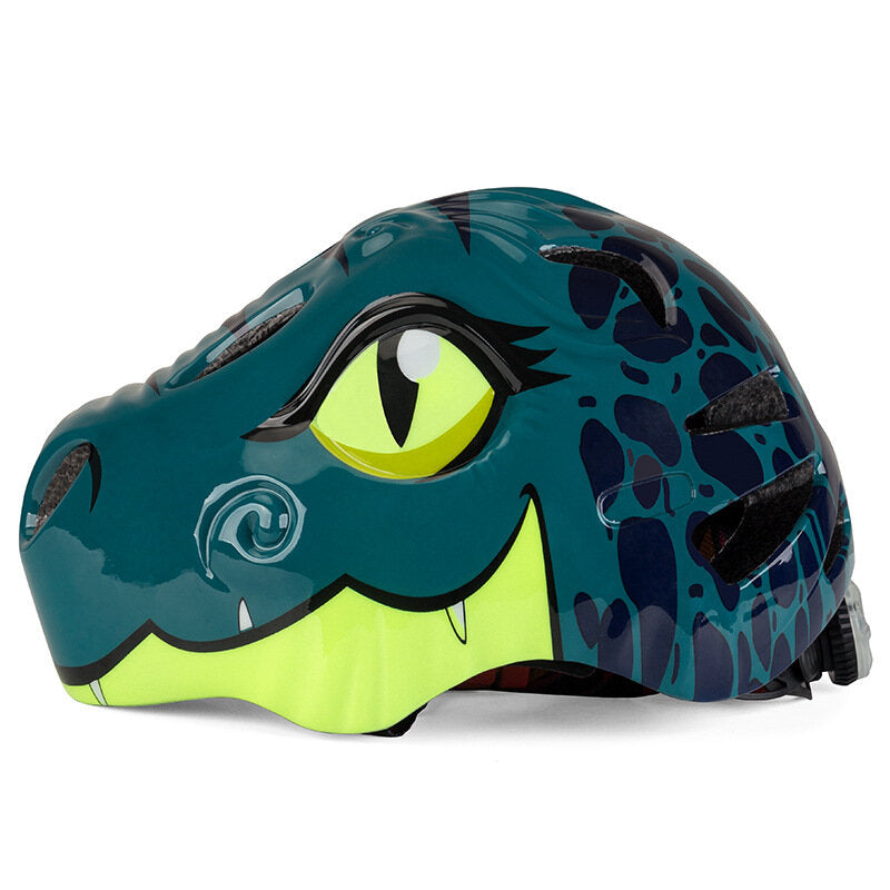 Cartoon Dinosaur Kids Bicycle Helmets Children Cycling Skating Scooting Helmet Kid Headpiece For Outdoor Sports Riding Skating