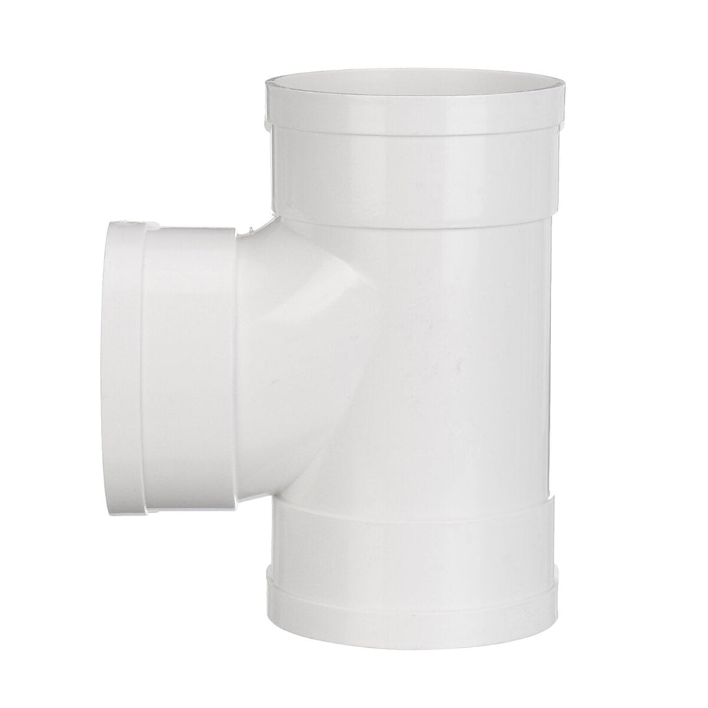 Equal T Piece For 125mm Round Pipe Ducting Plastic Kitchen Ventilation Duct Pipe