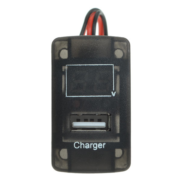 5V 2.1A USB Port Dashboard Volt Meterr Phone Charger
