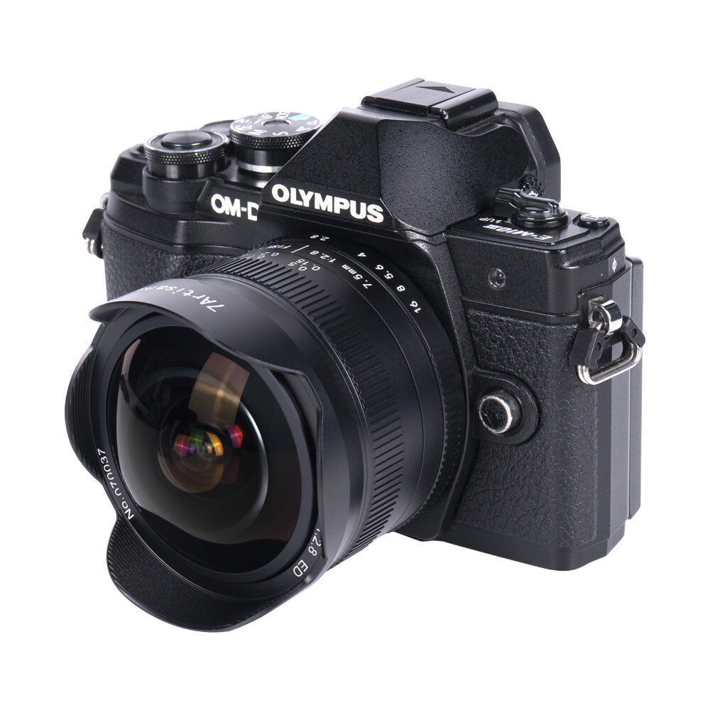 7.5mm f2.8 Fisheye Lens 180 APS-C Manual Fixed Lens for Canon EOS-M Mount for Fuji FX for Sony Cameras