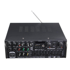 Stereo Amplifier 2 Channel Hi-Fi Audio Power Amplifier Remote Control USB SD FM 220V EU Plug