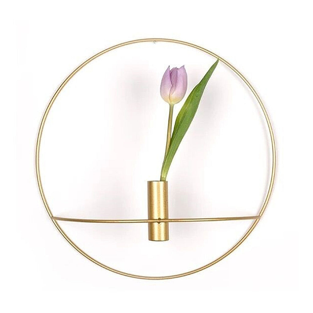 3D Geometric Wall Mounted Candle Holder Metal Tea Light Home Decor Candlestick