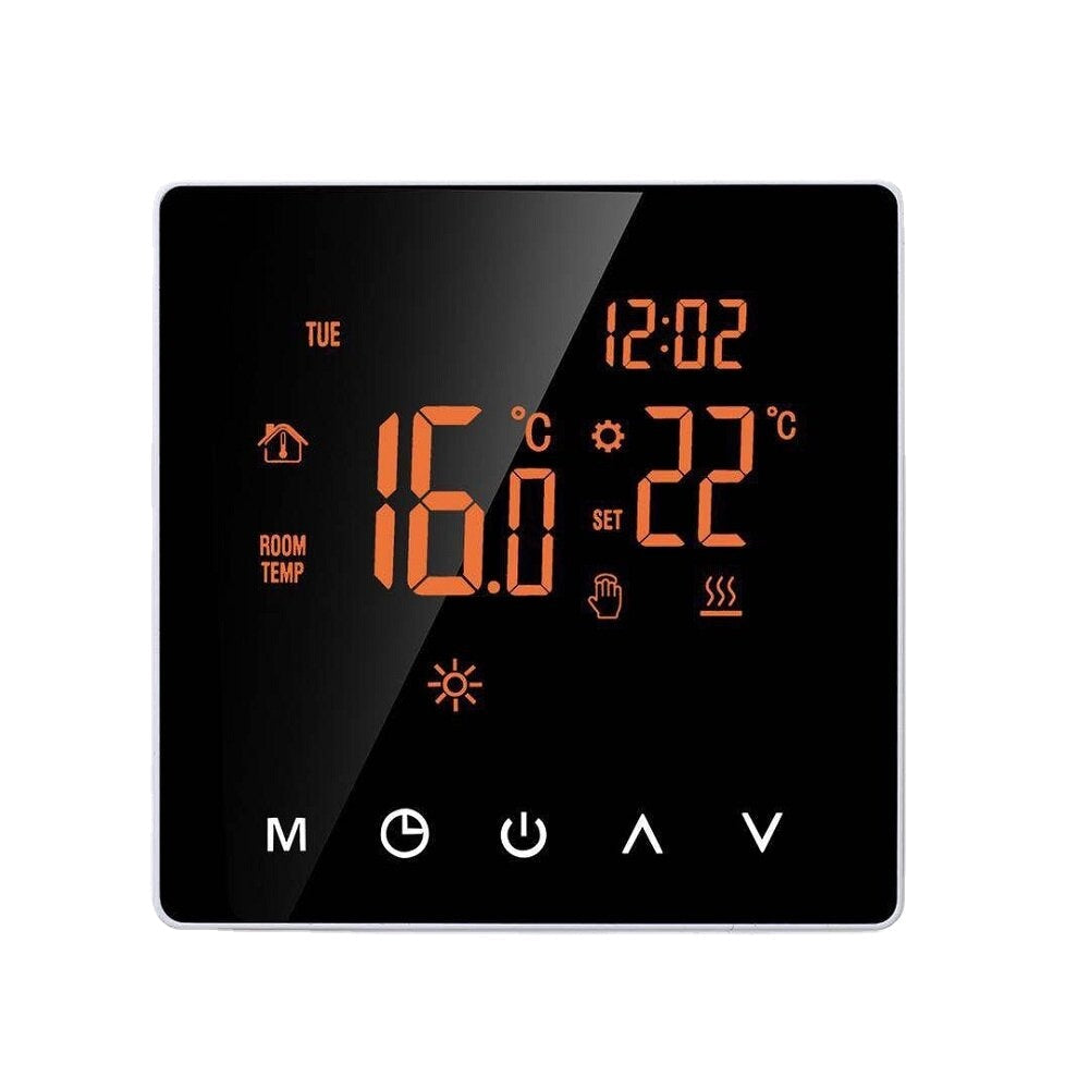 Smart Home High-power Touch Screen Electric Heating Thermostat without WIFI Function