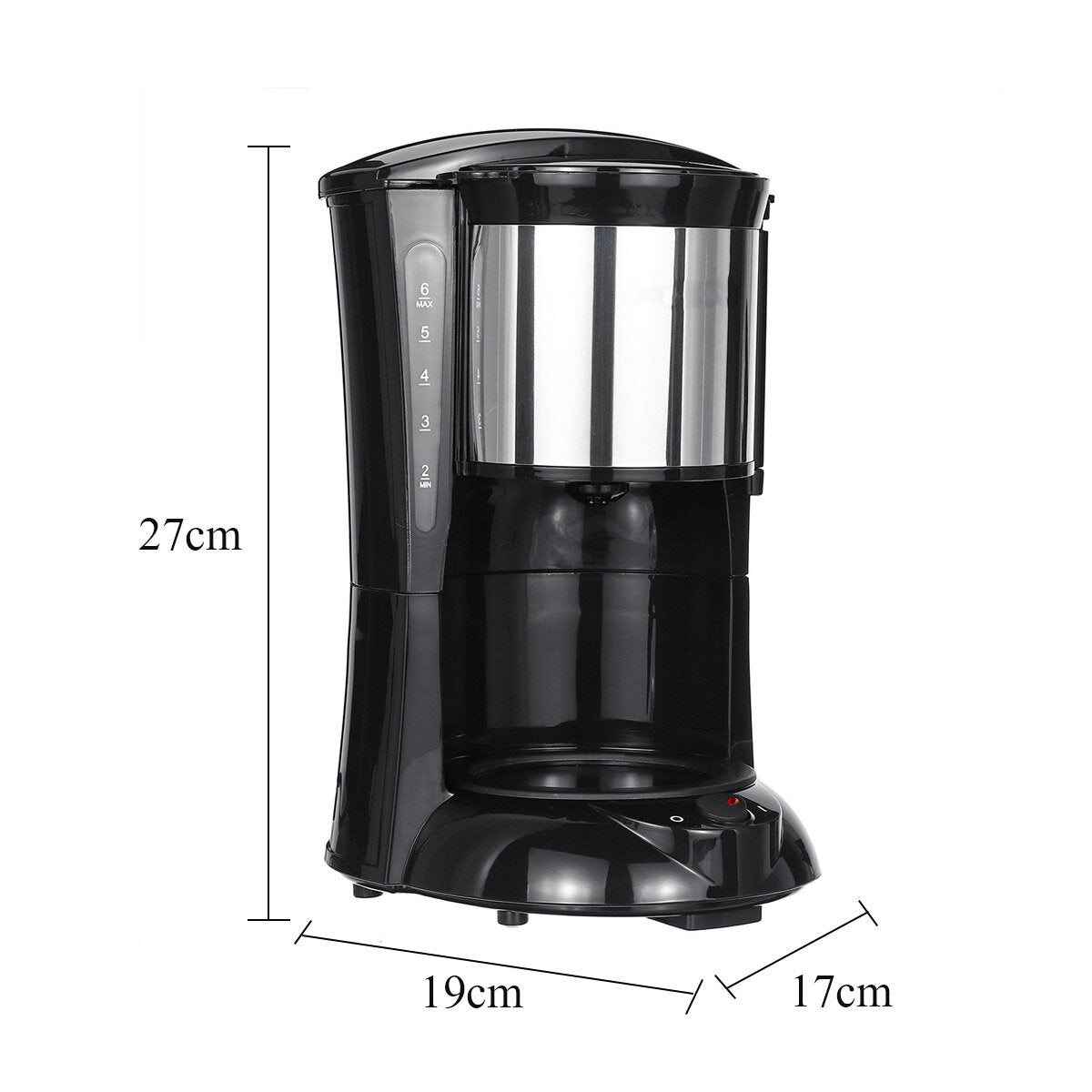 600W 650ml Household Drip-type Coffee Machine American Coffee Tea Maker Dual Use