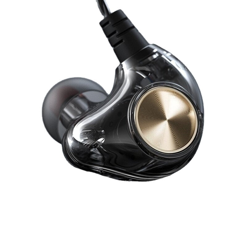 In-Ear Wired Headset Subwoofer 3.5mm Bass Stereo Earbuds Earphones with Microphone