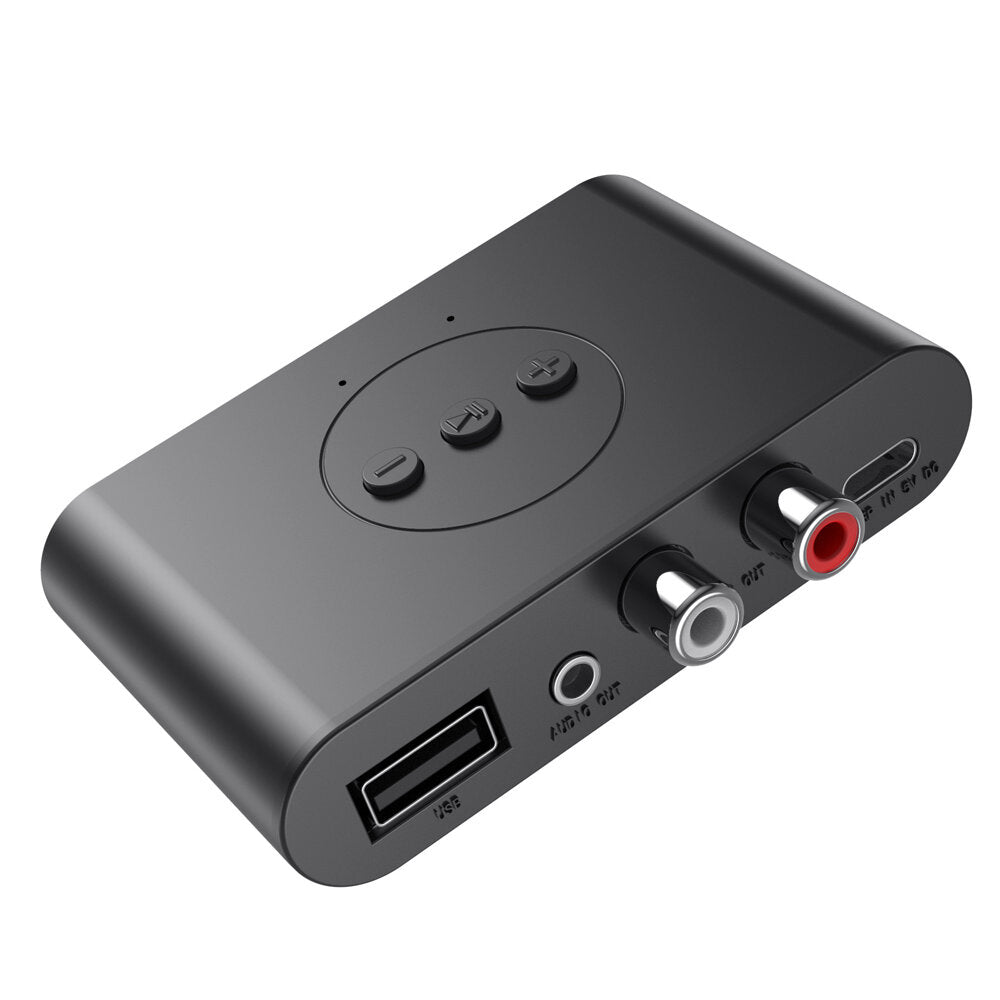 Bluetooth 5.0 Music Receiver Car Bluetooth Hands-free Support U Disk Playback Dual Output One for Two