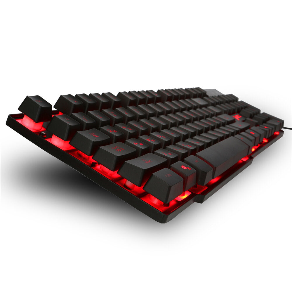 Wired Russian Gaming Keyboard 104 Keys 3 Colors LED Backlight Keyboard for Computer Laptop PC Gamer