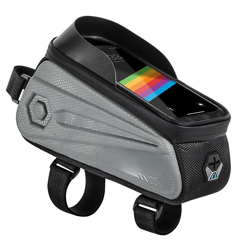 Bicycle Top Tube Phone Bag Hard Case Waterproof Headphone