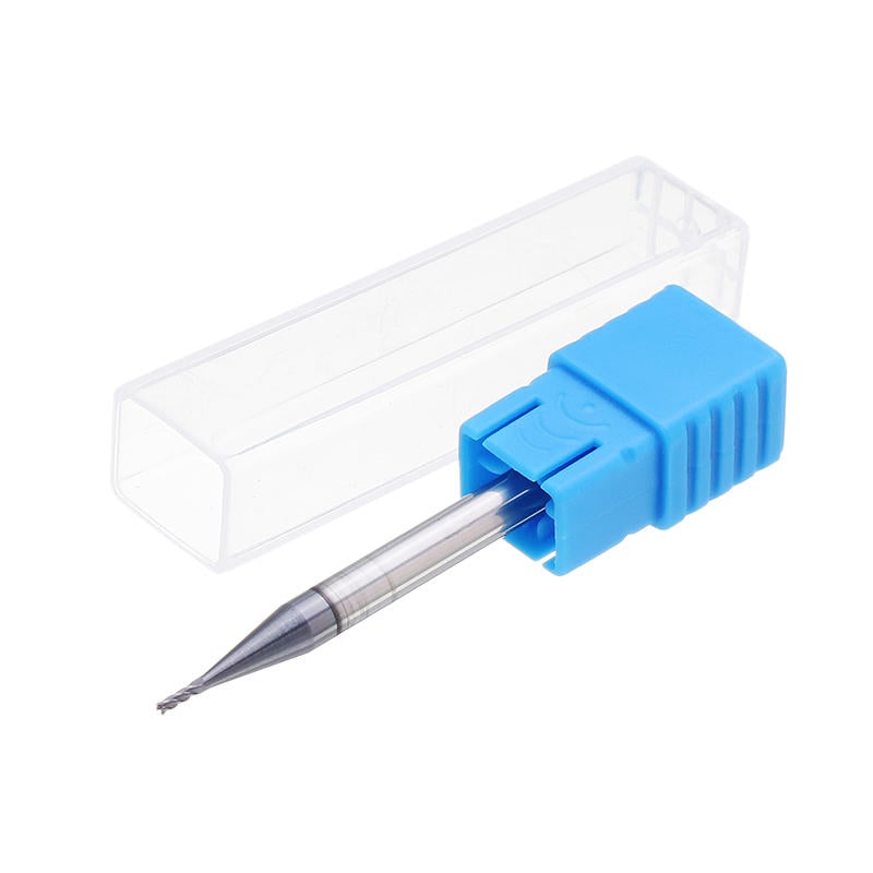 10pcs 1mm HRC55 TiAlN 2 Flutes End Mill Cutter Tungsten Carbide Milling Cutter CNC Tool