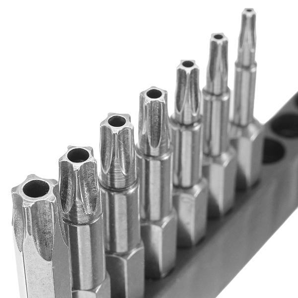 7Pcs 50mm Length Star Magnetic Screwdriver Bits T10-T40 1/4 Hex Shank Screwdriver Set