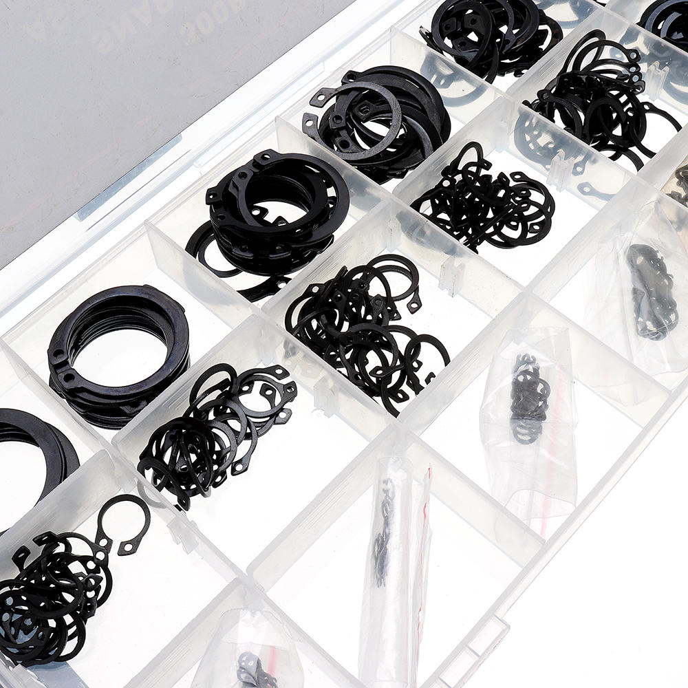 300Pcs Heat Treated Carbon Steel C-Clip Retaining Rings Circlip Snap Ring Set 9-32mm
