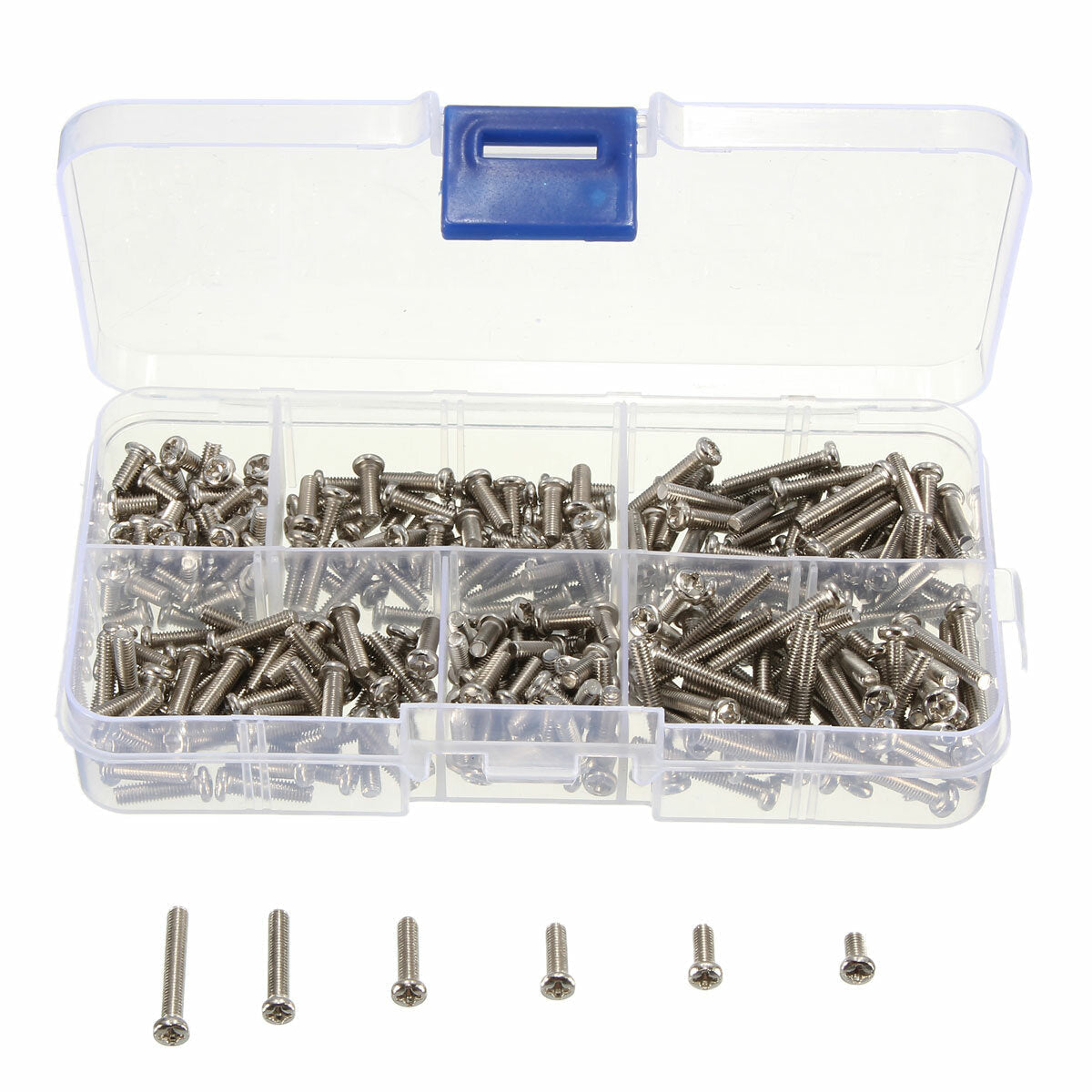 300pcs/120pcs M3 Stainless Steel Button Philip Head Socket Cap Screw Assortment Kit