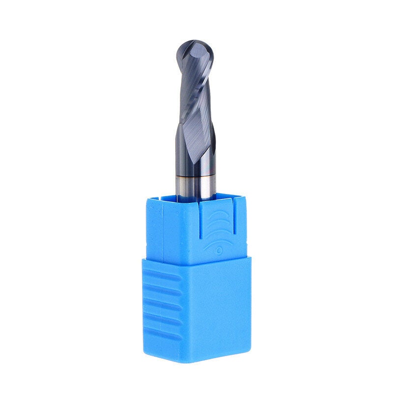 R0.5-R5mm Ball Nose Tungsten Carbide End Mill Cutter HRC55 TiAlN Coating CNC Tool
