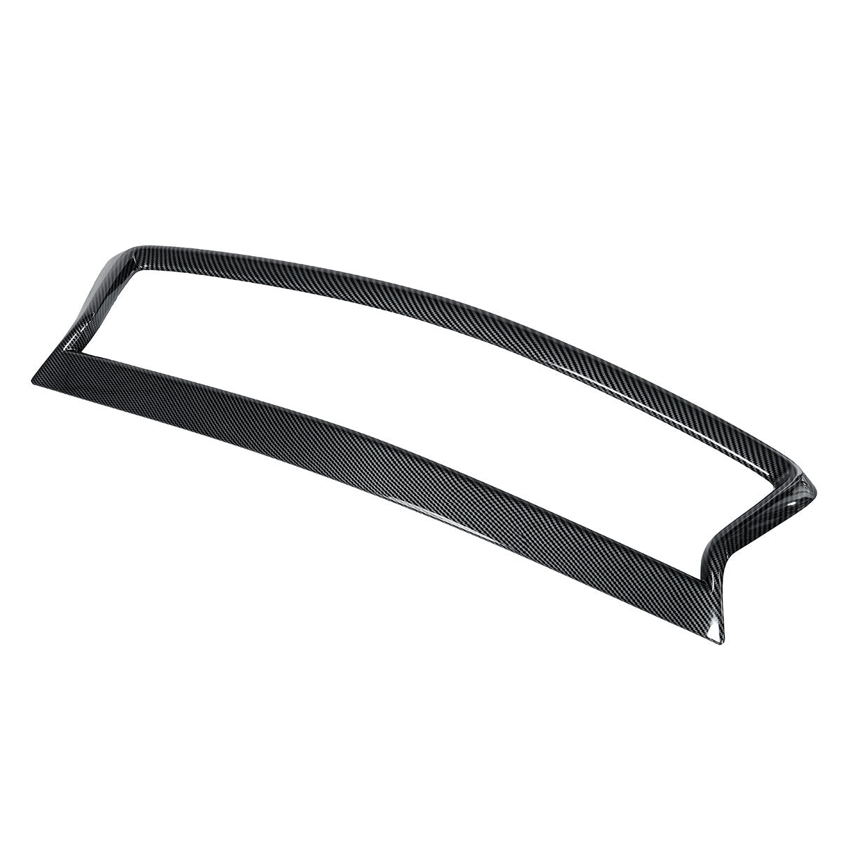 Carbon Fiber Color Front Side Car Grill Outline Trim Cover Overlay