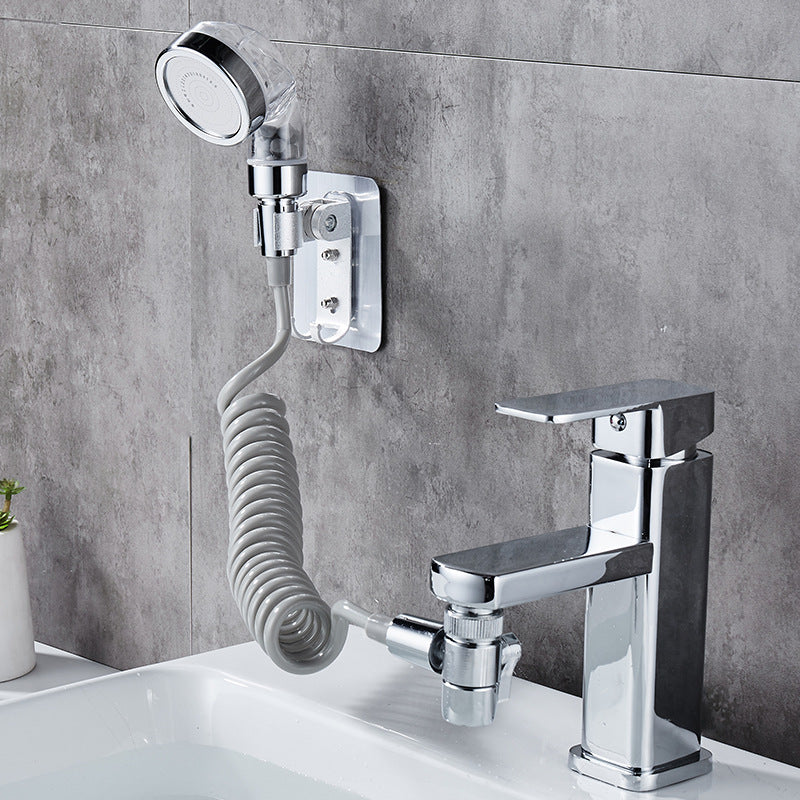 Bathroom Wash Face Basin Water Tap External Shower Head Toilet Hold Filter Flexible Hair Washing Faucet Rinser Extension Set