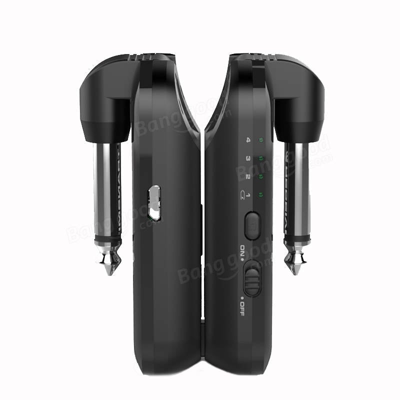 2.4G 4 Channels Rechargeable Wireless System Transmitter & Receiver For Guitar Bass