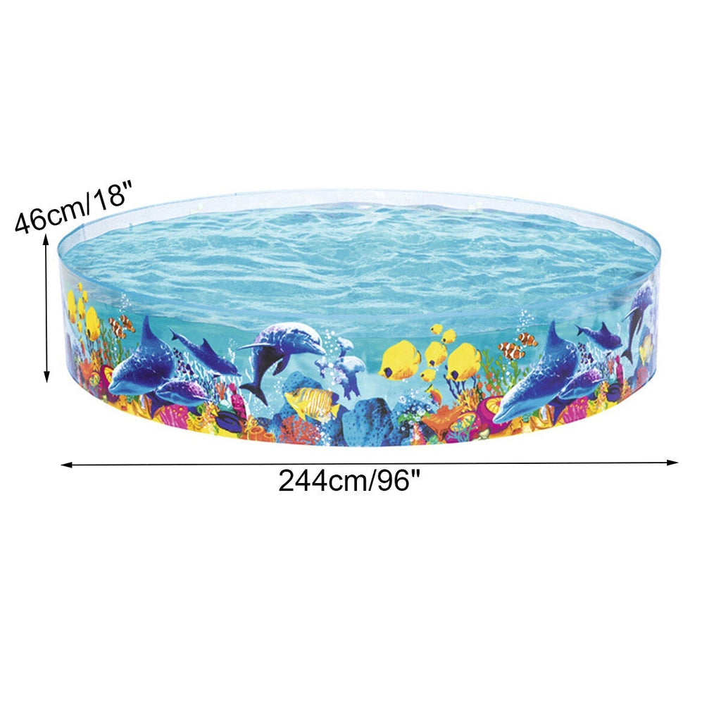 Portable Floding Swimming Pools PVC Family Playing Bathing Tub Summer and Kiddie Pond for Outdoor Furniture
